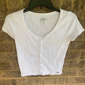 Hollister size small babydoll t shirt.